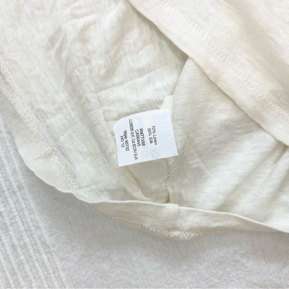 J. Crew Scoop Neck Linen Blend T-Shirt - Picture 4 of 10